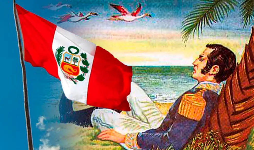 La bandera peruana se creó en 1820. Foto: composición La República La bandera peruana se creó en 1820. Foto: composición La República