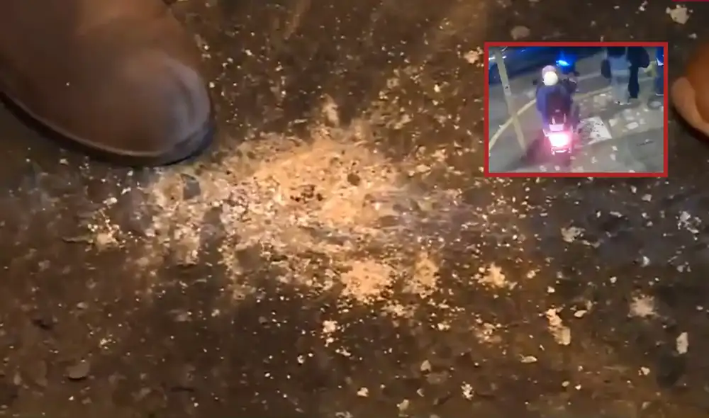 Detonación de granada. Foto: composición LR. Detonación de granada. Foto: composición LR.