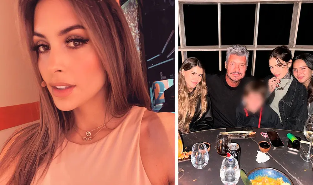 Milett dijo al inicio que no acompañó a su pareja por motivos laborales y su falta de interés en el fútbol. Foto: Instagram/ Milett Figueroa/ Marcelo Tinelli