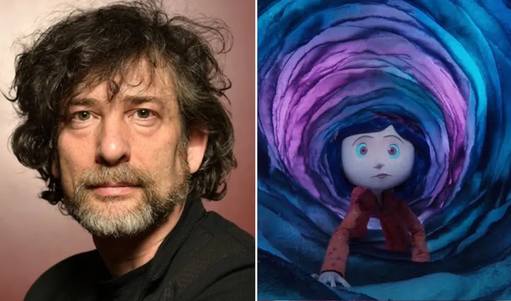 Neil Gaiman escribió la novela de fantasía 'Coraline' y la publicó en 2022. Foto: composición LR/maeprik/difusión X Neil Gaiman escribió la novela de fantasía 'Coraline' y la publicó en 2022. Foto: composición LR/maeprik/difusión X