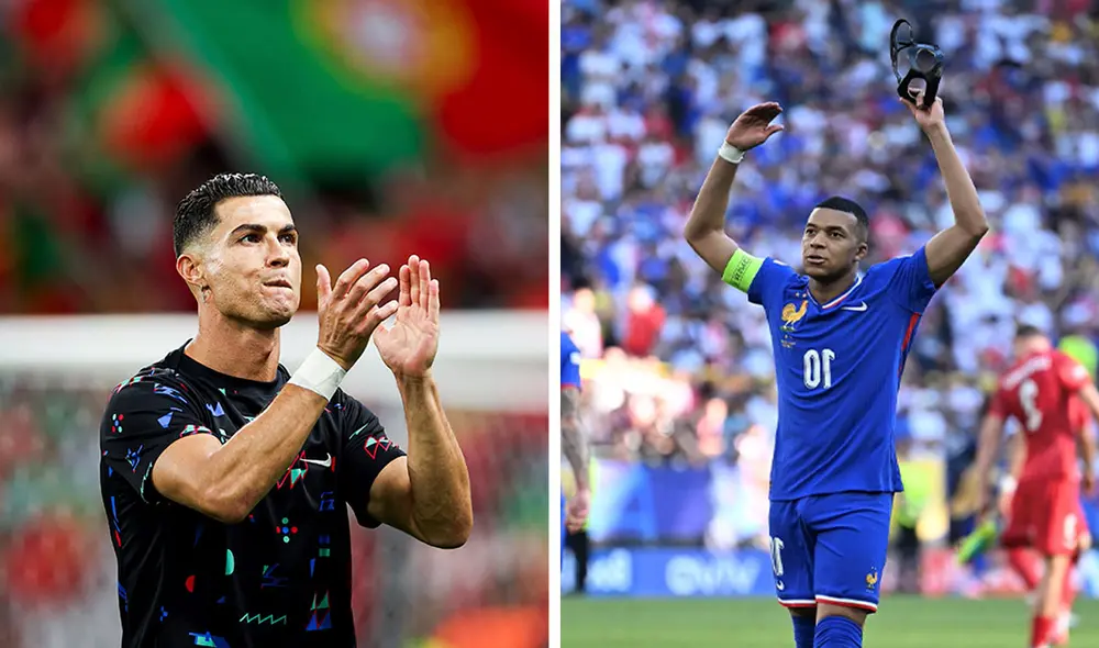 Tanto Ronaldo como Mbappé comandarán sus selecciones en el Portugal vs. Francia. Foto: composición LR/@selecaoportugal/@equipedefrance/X