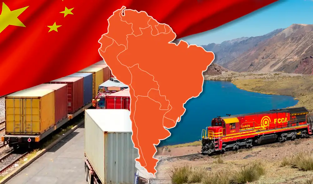 Uno de estos proyectos busca ser el tren más rápido de América Latina financiado por China. Foto: composición Jazmin Ceras/ LR/ Grupo marítima