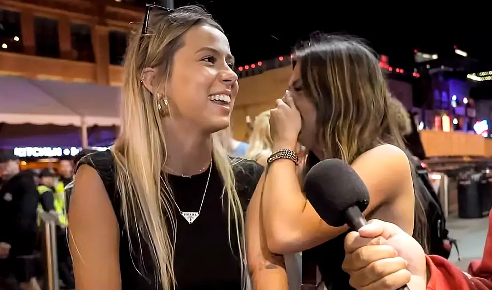 'Hawk Tuah Girl' ha transformado su momento viral en un éxito comercial en Estados Unidos. Foto: captura YouTube / Tim & Dee TV