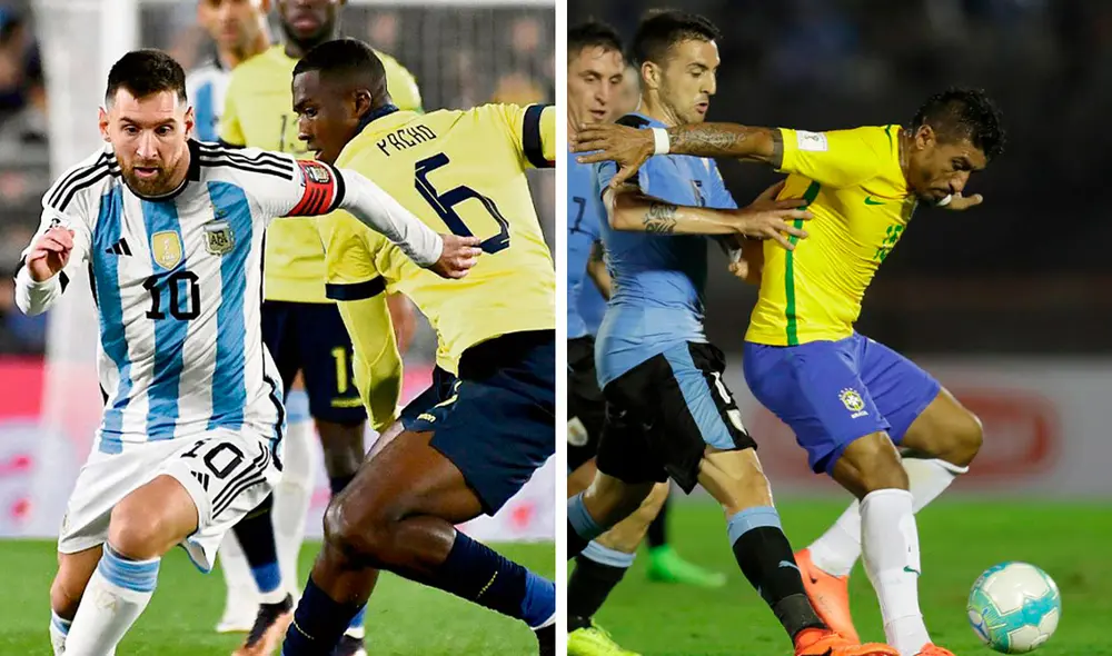 Los partidos más interesantes de cuartos son Argentina vs. Ecuador y Brasil vs. Uruguay. Foto: composición LR/difusión