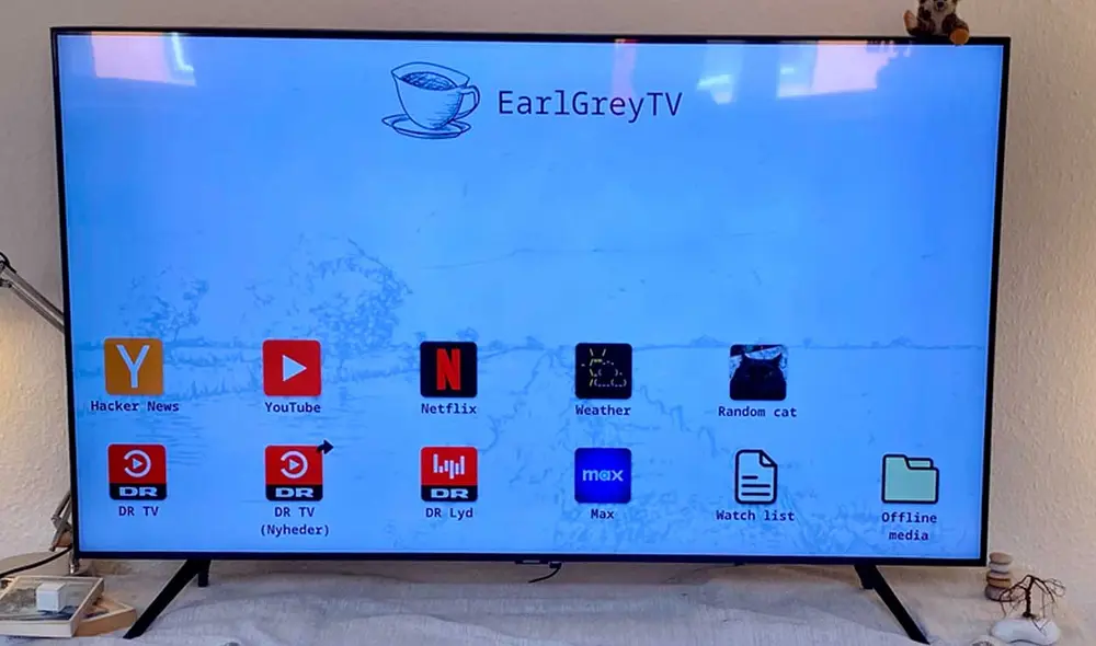 Así luce el televisor EarlGreyTV. Foto: Carl the Person /captura de YouTube