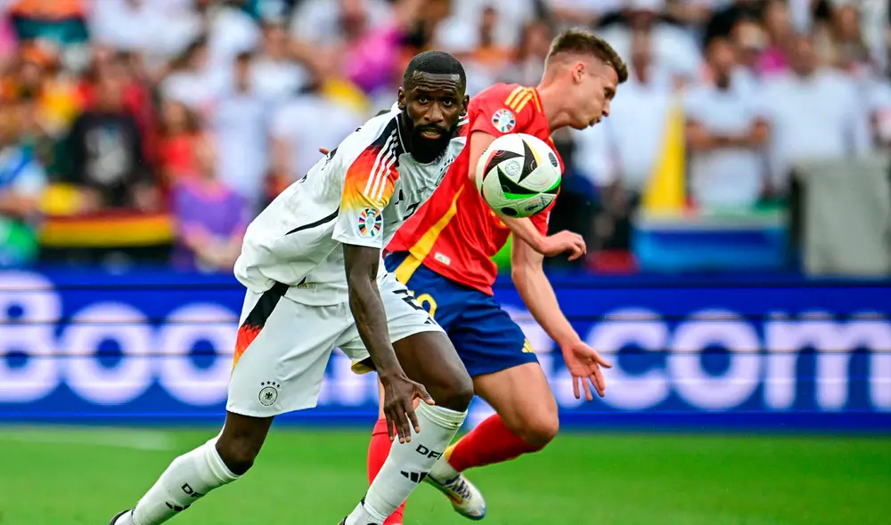 España y Alemania se enfrentan en el Mercedes-Benz Arena por la Eurocopa 2024. Foto: AFP