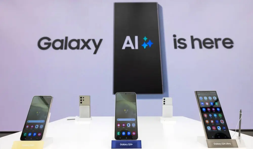 Galaxy AI está disponible en los smartphone Samsung Galaxy S22, S23 y S24. Foto: Bloomberg