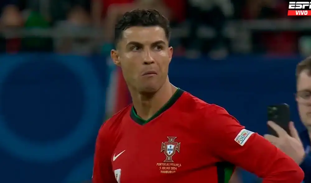 Cristiano Ronaldo no falló su disparo, pero quedó eliminado de la Eurocopa 2024. Foto: captura/ESPN