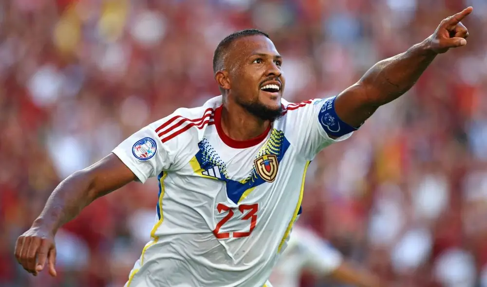 Salomón Rondón es, junto a Eduard Bello, los goleadores de Venezuela en la presente edición de la Copa América. Foto: Copa América