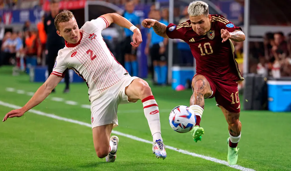 Venezuela se enfrenta a Canadá en el AT&T Stadium. Foto: AFP Venezuela se enfrenta a Canadá en el AT&T Stadium. Foto: AFP