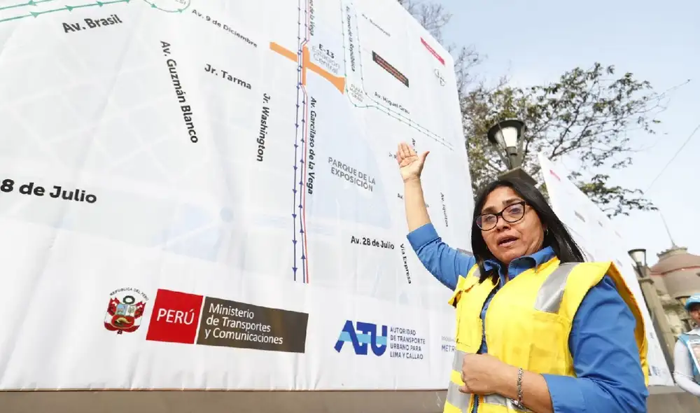 Desvíos. Vocera del consorcio Metro de Lima y Callao de la Línea 2 explicó que la av. Bolivia será una ruta alterna al Paseo Colón para los viajes de Ate y Callao. Foto: difusión