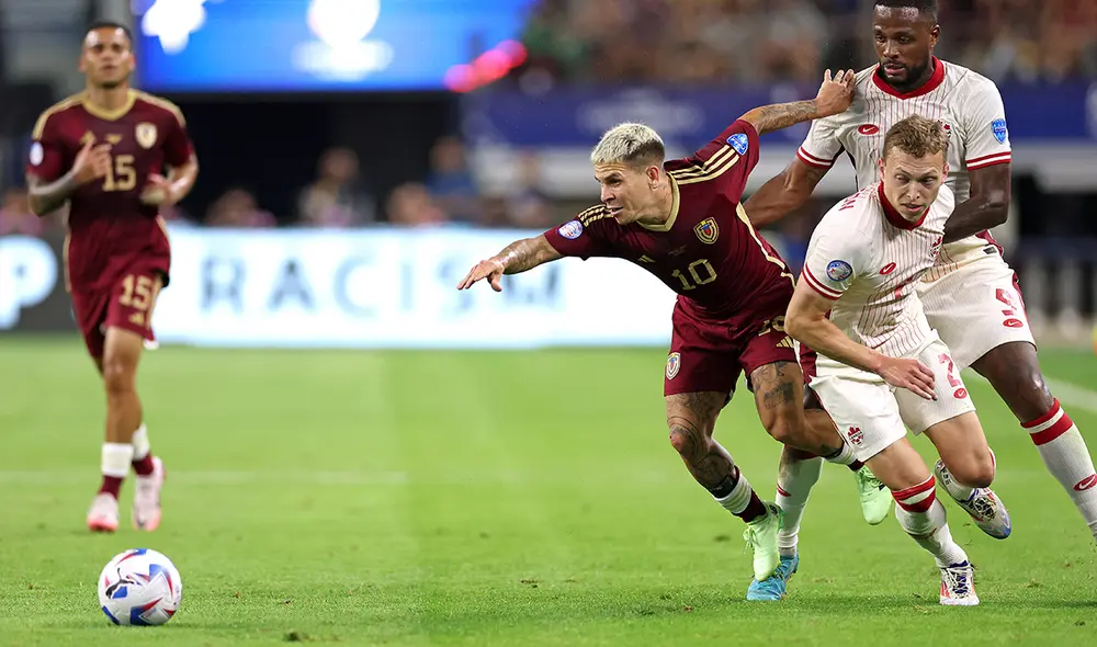 Si Venezuela le ganara a Canadá este viernes 5 de julio, pasará directamente a las semifinales de la Copa América 2024. Foto: composición LR/AFP Si Venezuela le ganara a Canadá este viernes 5 de julio, pasará directamente a las semifinales de la Copa América 2024. Foto: composición LR/AFP