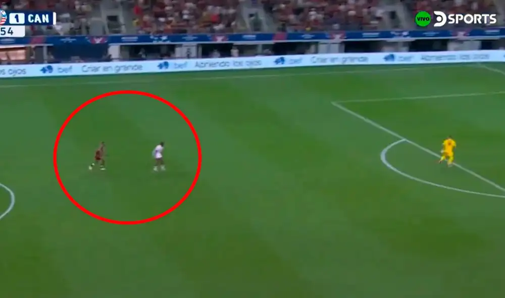 Salomón Rondón empató el marcador en el Venezuela vs. Canadá. Foto: captura/DSports