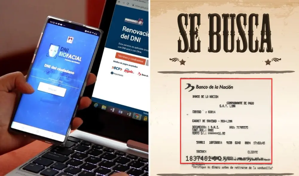 Los pagos de los trámites de Reniec para el DNI también se pueden realizar mediante Págalo.pe. Foto: Andina/BN Los pagos de los trámites de Reniec para el DNI también se pueden realizar mediante Págalo.pe. Foto: Andina/BN