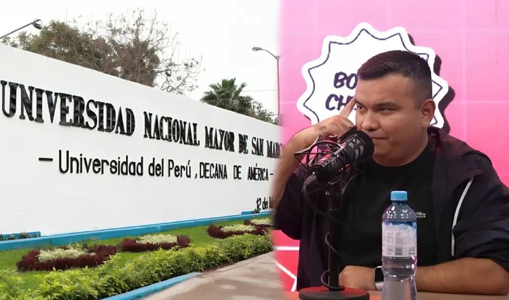 El influencer Jorge Ramírez lanzó fuertes críticas hacia los exalumnos destacados de la UNMSM. Foto: composición LR / UNMSM / YouTube. El influencer Jorge Ramírez lanzó fuertes críticas hacia los exalumnos destacados de la UNMSM. Foto: composición LR / UNMSM / YouTube.