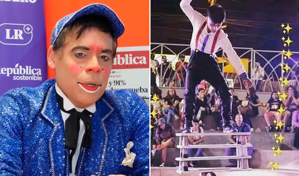 'Pitillo' asegura que la función tiene que continuar tras la muerte del joven trapecista. Foto: Leonardo Santana/La República/Instagram/Leo Navas