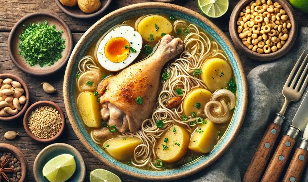 Además de los restaurantes mencionados en el ránking de Google Maps, hay una gran cantidad de carretillas que sirven un delicioso caldo de gallina en Comas. ¿Cuál es tu favorito? Foto: IA