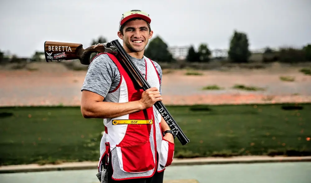 Nicolás Pacheco, nuestro representante en tiro, modalidad skeet, es otra de nuestras cartas en los Juegos Olímpicos de este año. Foto: Andina