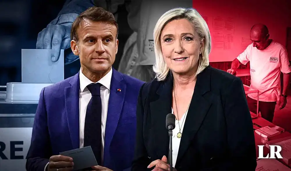 Emmanuel Macron se enfrenta a la posibilidad de tener en la ultraderecha de Le Pen una fuerte oposición en lo que resta de sus 3 años de gobierno en Francia. Foto: composición LR/AFP