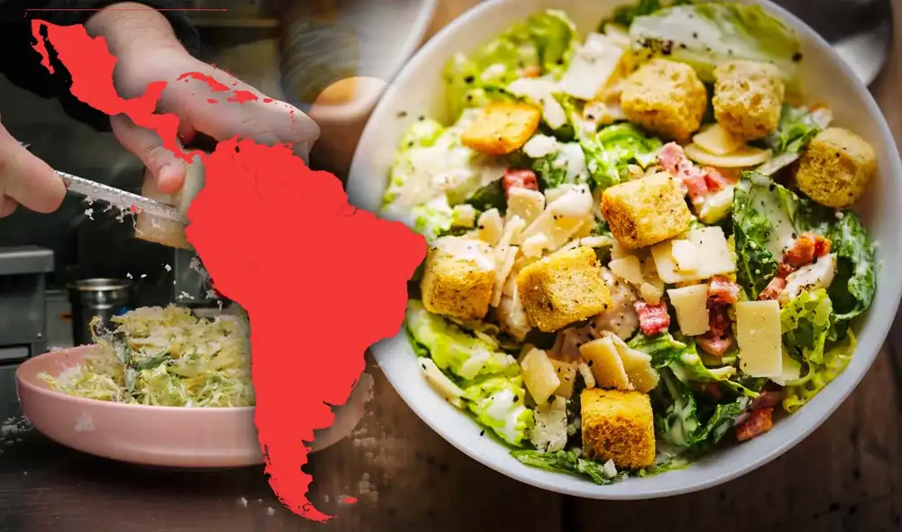 Creada por César Cardini en 1924, la ensalada César es un ícono de la gastronomía global, famosa por su sabor y versatilidad. Foto: composición LR/iStock