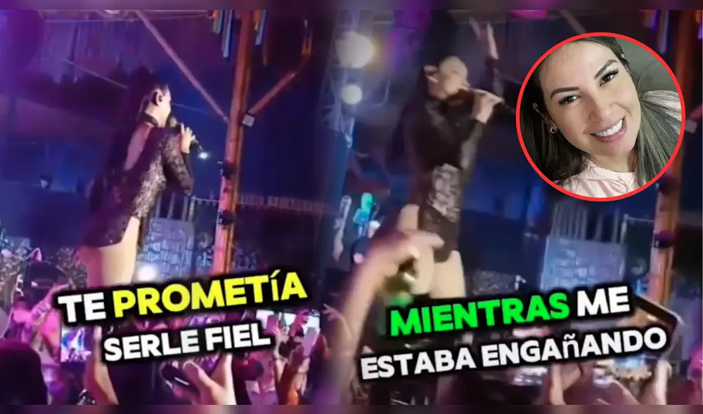 Pamela Franco cantó en pleno escenario durante la noche. Foto: composición LR/instarándula/captura de pantalla/difusión