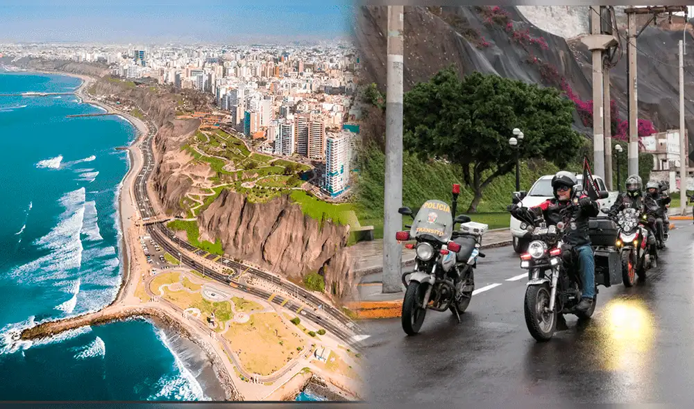 La Municipalidad de Lima inició el plan piloto para el tránsito de motos en la Costa Verde. Foto: composición LR/Andina.