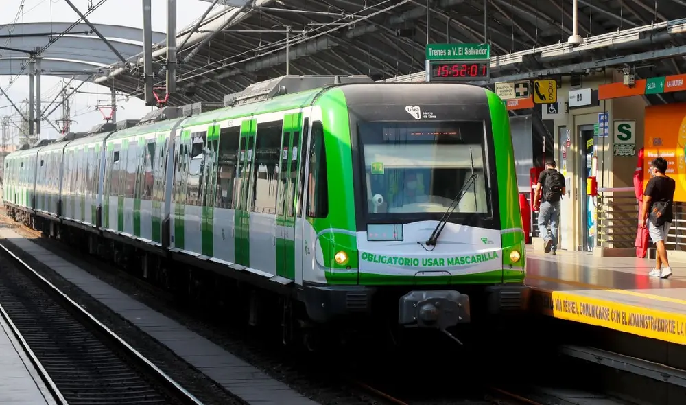 Con más de 553.000 usuarios mensuales, la Línea 1 del Metro de Lima moviliza a más de 15 millones de personas al mes. Foto: Andina