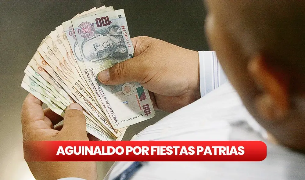 Según la ley del presupuesto público 2024, el aguinaldo se paga dos veces al año a los servidores y funcionarios del Estado. Foto: composición LR/Andina