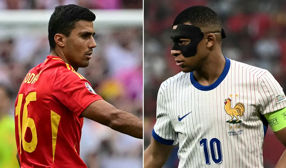 España vs. Francia se enfrentan en el Allianz Arena por las semifinal de la Eurocopa 2024. Foto: Composición LR/AFP