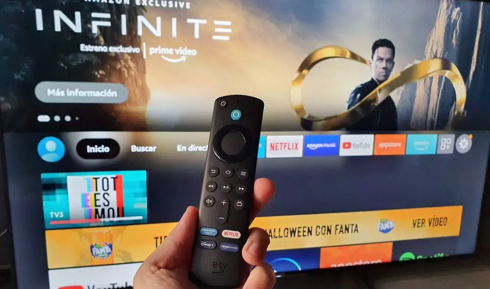 Los dispositivos Fire TV son compatibles con cualquier televisor con puerto HDMI. Foto: Xataka Los dispositivos Fire TV son compatibles con cualquier televisor con puerto HDMI. Foto: Xataka