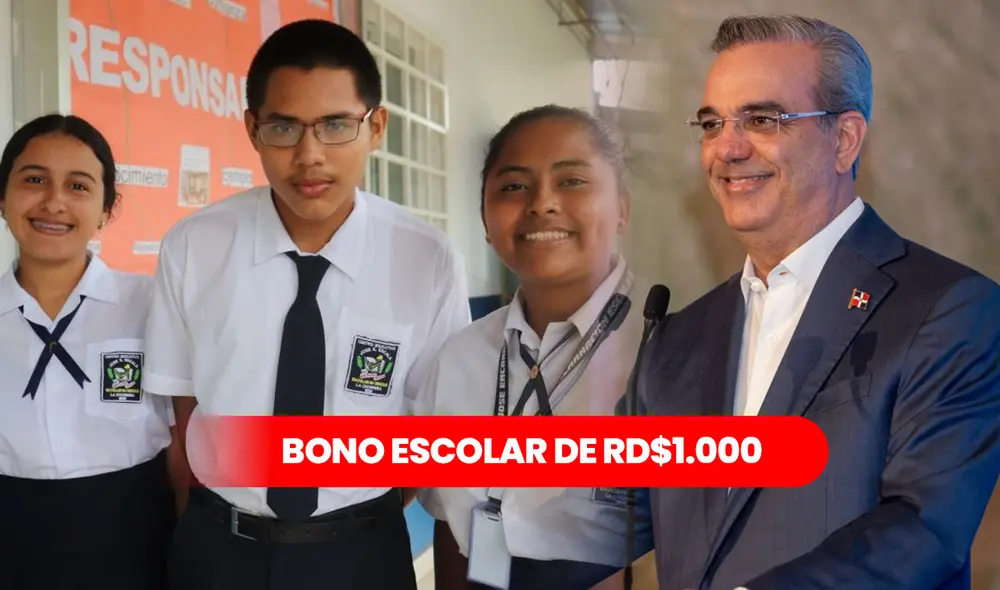 El Ministerio de Educación de la República Dominicana se alista para un nuevo pago del Bono Escolar 2024. Foto: composición LR de Fabrizio Oviedo/Presidencia de República Dominicana