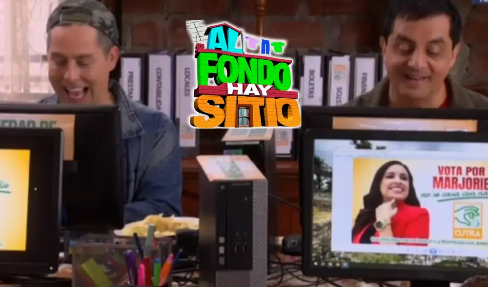 'Tito' y 'Pepe' han conseguido un nuevo trabajo, el cual consiste en responder a los ataques que Marjorie recibe en las redes sociales. Foto: composición LR/América TV