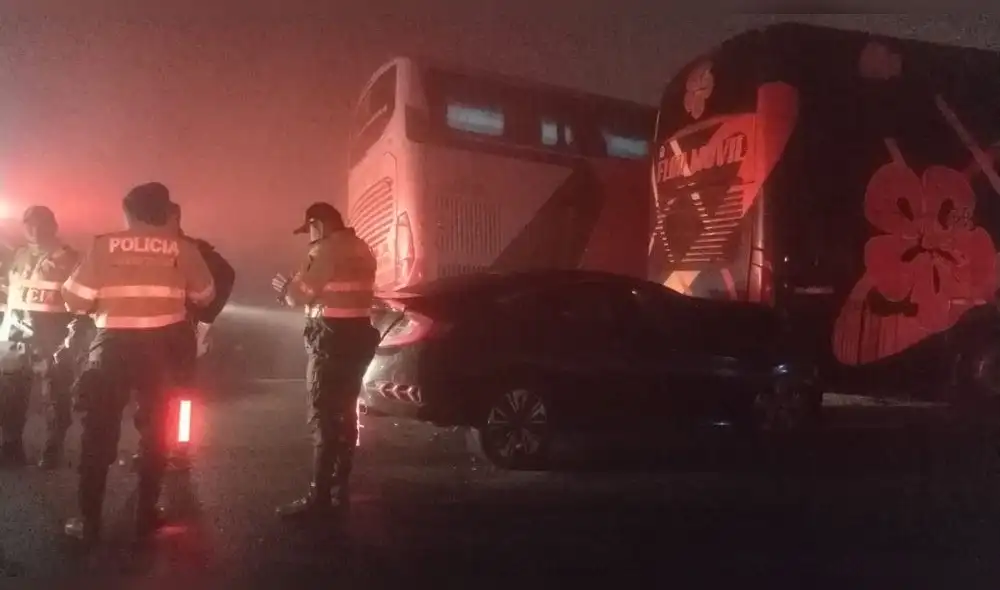 Accidente de ayer en la Panamericana Norte involucró a 4 vehículos. El 20 de mayo ocurrió un hecho similar. Difusión