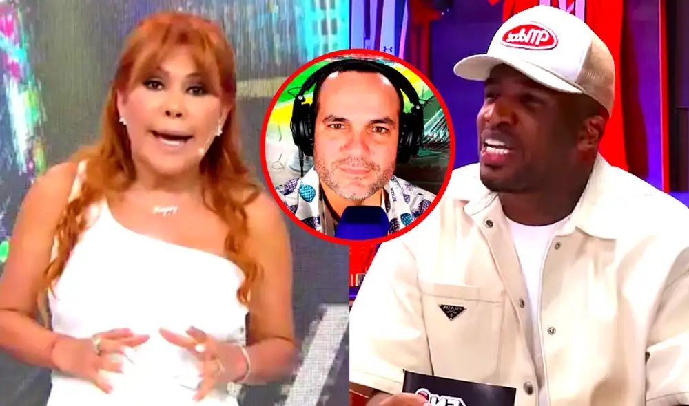 Magaly Medina mostró su apoyo 'Coki' Gonzales, quien desmintió a Jefferson Farfán. Foto: composición LR/ATV/YouTube/Enfocados/Instagram/'Coki' Gonzales