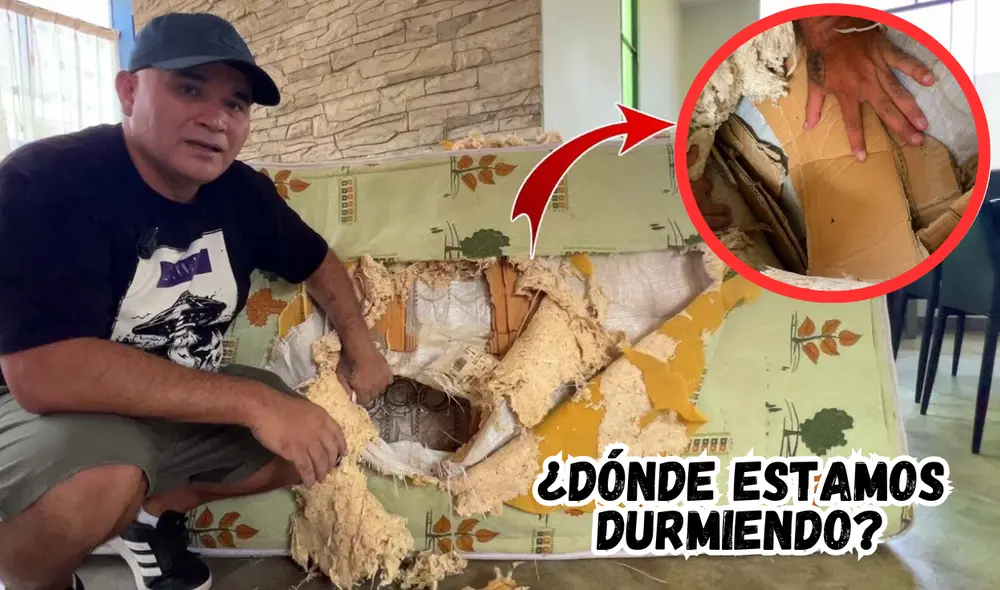 'Dilo Nomás' sugiere tener cuidado con los colchones muy pesados. Foto: composición LR/Dilo Nomás/YouTube 'Dilo Nomás' sugiere tener cuidado con los colchones muy pesados. Foto: composición LR/Dilo Nomás/YouTube