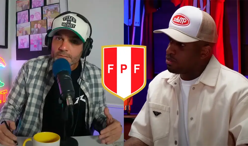 Coki Gonzales citó a ambos futbolistas para ejemplificar cómo reaccionaron a diferencia de Jefferson Farfán. Foto: composición LR/captura de 'Están pasando cosas'/'Enfocados'