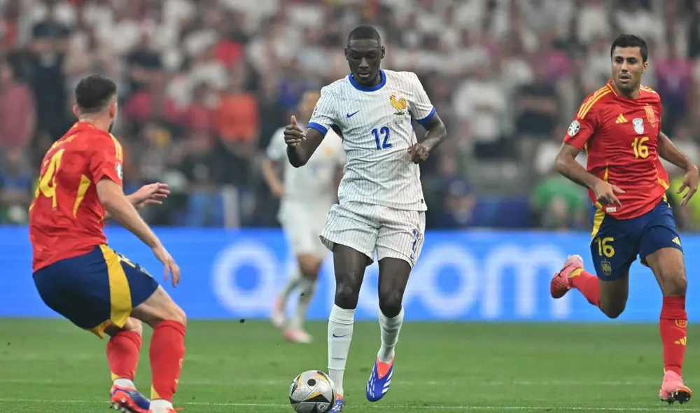 Francia y España protagonizaron un partidazo por la Eurocopa 2024. Foto: AFP