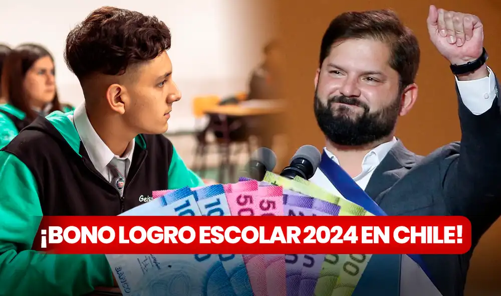 El Bono Logro Escolar puede llegar a los $200 mil pesos. ¡Descubre todos los detalles aquí! Foto: composición LR / Gobierno de Chile / Chile Atiende