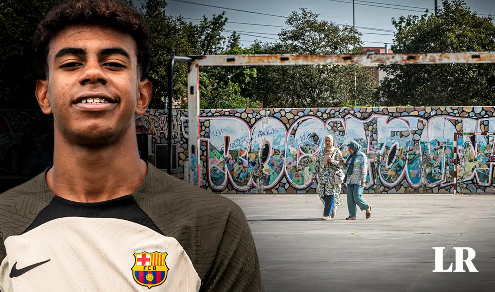 El signo 304 de celebración de Yamal, es el parte del código postal de Rocafonda. Foto: composición LR/ El periódico El signo 304 de celebración de Yamal, es el parte del código postal de Rocafonda. Foto: composición LR/ El periódico