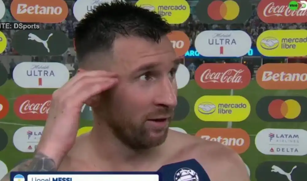 Lionel Messi llegó a los 14 goles con la selección en la historia de la Copa América. Foto: captura/Dsports