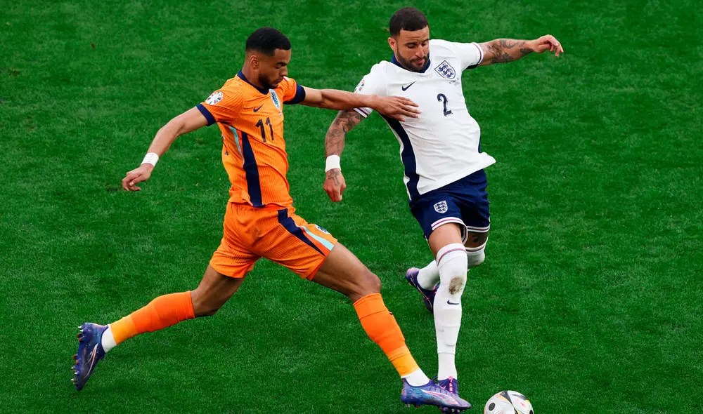 Países Bajos e Inglaterra protagonizaron un partidazo por las semifinales de la Eurocopa 2024. Foto: AFP