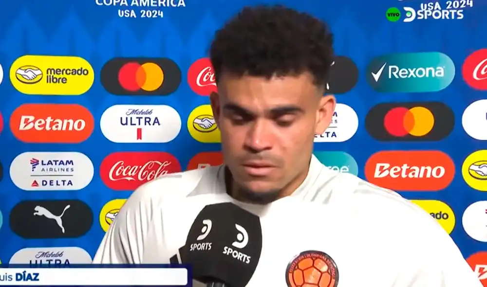 Luis Diaz fue titular en la clasificación de Colombia a la gran final de la Copa América. Foto: captura/DSports
