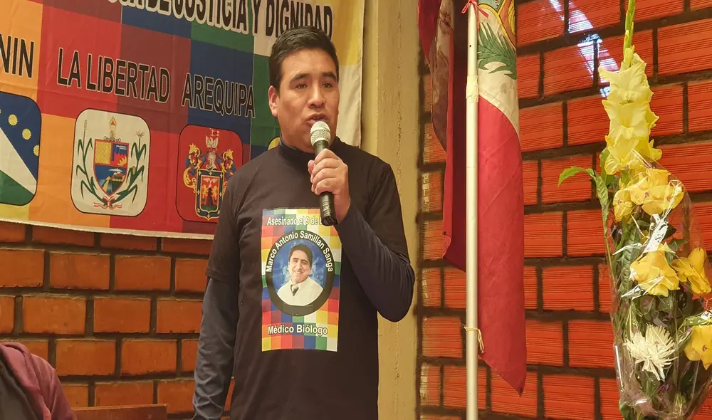 Raúl Samillán, presidente de la Asociación de Víctimas del 9 de enero. Foto: Cinthia Álvarez / URPI-LR