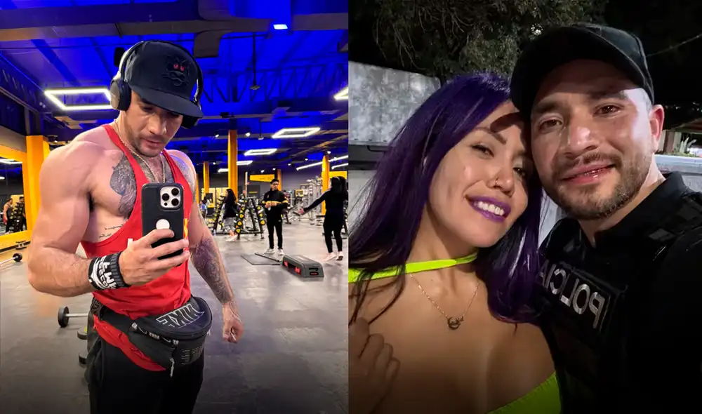 Luna Bella y el policía Jorge Luis López grabaron un video para adultos. Foto: composición LR/X