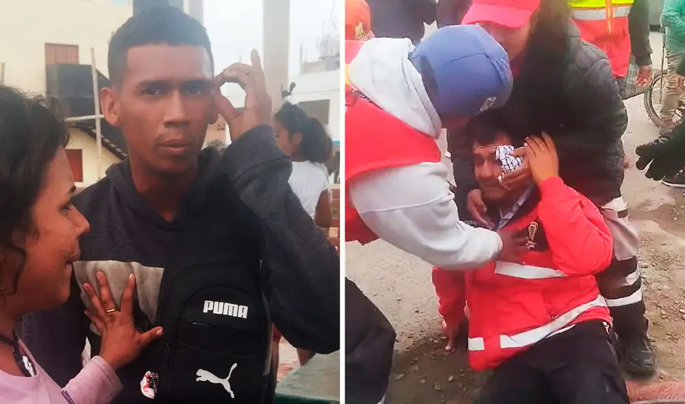 El sereno Roberto Coral Basilio estaba dando recomendaciones al grupo de extranjeros cuando fue agredido. Foto: composición LR/PNP