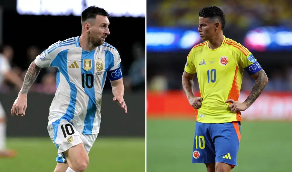 Argentina y Colombia definirán al campeón en Miami. Foto: composición LR/AFP Argentina y Colombia definirán al campeón en Miami. Foto: composición LR/AFP