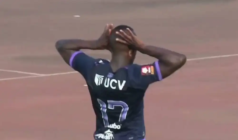 Yorleys Mena puso el 2-1 de César Vallejo ante una floja respuesta de Ángelo Campos. Foto: captura de L1 Max