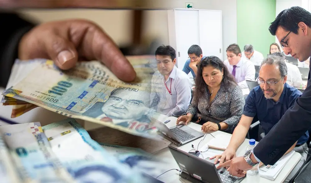 Conoce todos los detalles sobre el aumento de sueldo a los trabajadores del sector público.  Foto: Composición LR/Andina.
