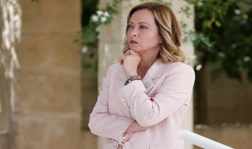 Giorgia Meloni, primera ministra de Italia, lidera un gobierno de extrema derecha. Foto: AFP Giorgia Meloni, primera ministra de Italia, lidera un gobierno de extrema derecha. Foto: AFP