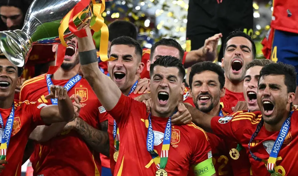 España e Inglaterra se enfrentaron en el Estadio Olímpico de Berlín. Foto: AFP